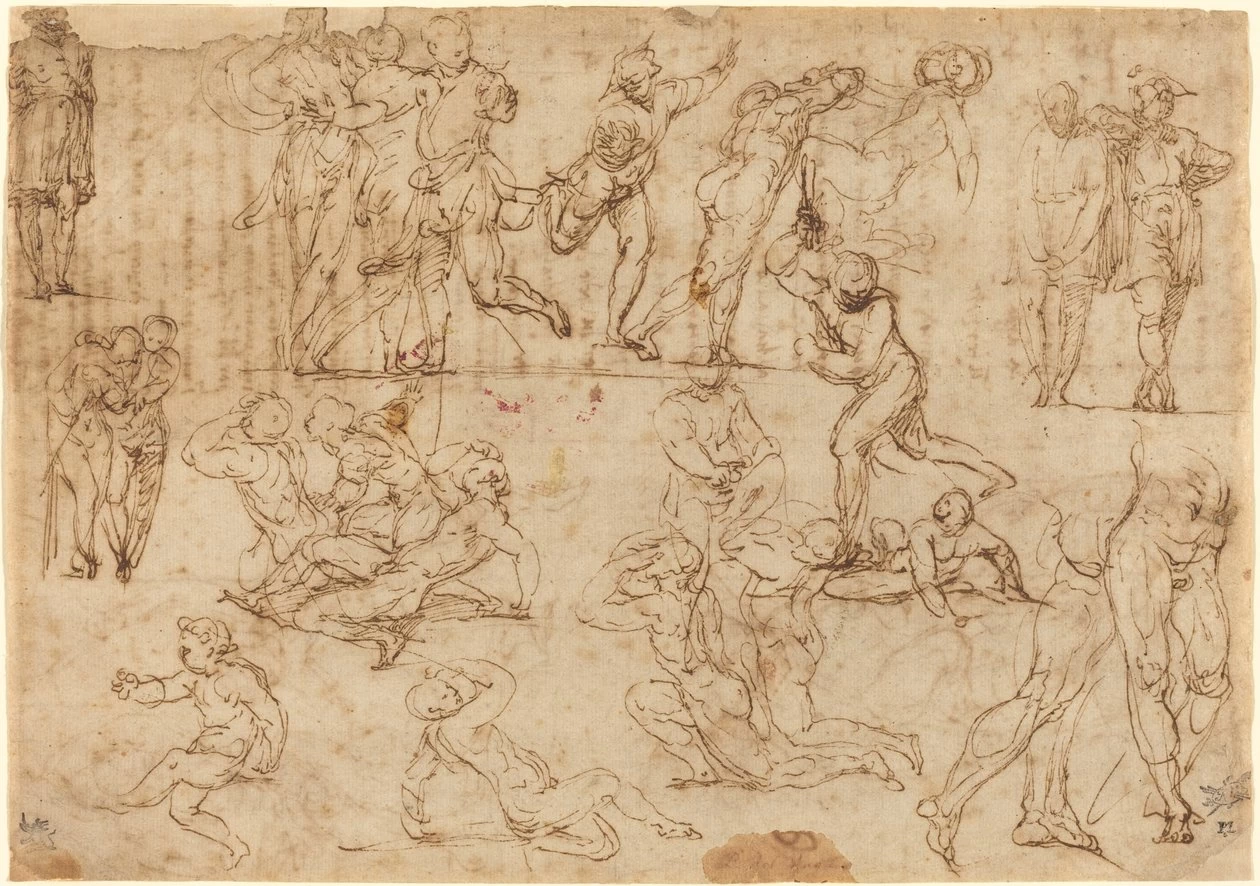 Perin del Vaga - 234, Studi di figure, Pepita Milmore Memorial Fund, National Gallery of Art